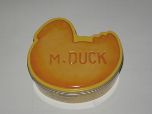 ギンビス　たべっ子どうぶつ　空き缶　M.DUCK　おしどり　プライズ品