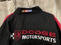 DODGE MOTORSPORTS ダッジ ジャケット 豪華刺繍 レーシング ジャケット 赤x黒 L アメ車 旧車 ヴィンテージ NASCAR ESSEX_画像2