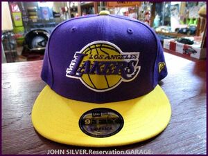 【NEWERA】9FIFTY/ニューエラ/キャップ/帽子/ロサンゼルス/レイカーズ/nba/パープル/イエロー