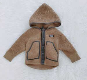 パタゴニア レトロパイル　フリース　ジャケット 12-18M patagonia　 ボア　 パーカー　 キッズ　 ベビー　ブラウン