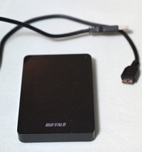 バッファロー 純正 HDD 1TB ポータブルハードディスク HD-PNF1.0U3-BBE_画像1