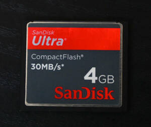 Sandisk SanDisk CF card 4GB used beautiful goods operation verification ending 