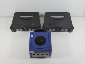 NINTENDO ニンテンドー N64 GameCube 本体 NUS-001 / DOL-001 など 3台 セット ジャンク ニンテンドー64 GC まとめ売り