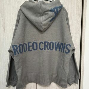 RODEO CROWNS ロデオクラウンズ　ニットパーカー　オーバーサイズ