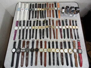 メンズ腕時計 大量50点 セット まとめ SEIKO/CITIZEN/CASIO/DIESEL/FOSSIL/SKAEN/GUESS/TRUSSARDI/mila schon/renoma/adidas/TAKEO KIKUCHI