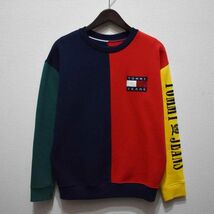 トミーヒルフィガー デニムTOMMY JEANS 17AW 90s COLORBLOCK スウェット_画像1