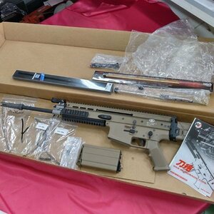 【中古現状品】WE SCAR-H ガスブローバックライフル DE