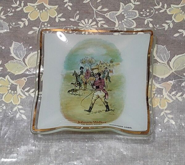 Johnnie Walker ジョニー ウォーカー Old Scotch whisky ウイスキー 絵皿 14x14 非売品