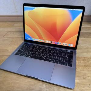 【美品】MacBook Pro 2018 13インチ メモリ16GB SSD 512GB スペースグレイ 2.3GHz Core i5 美品 中古 Four Thunderbolt3 ports TouchBar