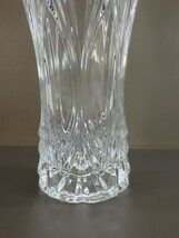 B◇ガラス製 クリスタルガラス 花瓶 花器 花入れ フラワーベース フランス製 高さ約30㎝_画像4