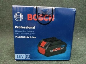 未使用 BOSCH ボッシュ 18V 8.0Ah リチウムイオンバッテリー PROCORE18V8Ah