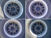 中古 DANLOP スタッドレスタイヤ WINTER MAXX SV01 2本 DSV-01 2本 195/80R15 PCD139.7 6H タイヤホイール4本セット_画像2