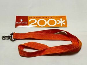 スノーピーク　snow peak way 2006 ステッカー　ネックストラップ　非売品　送料無料