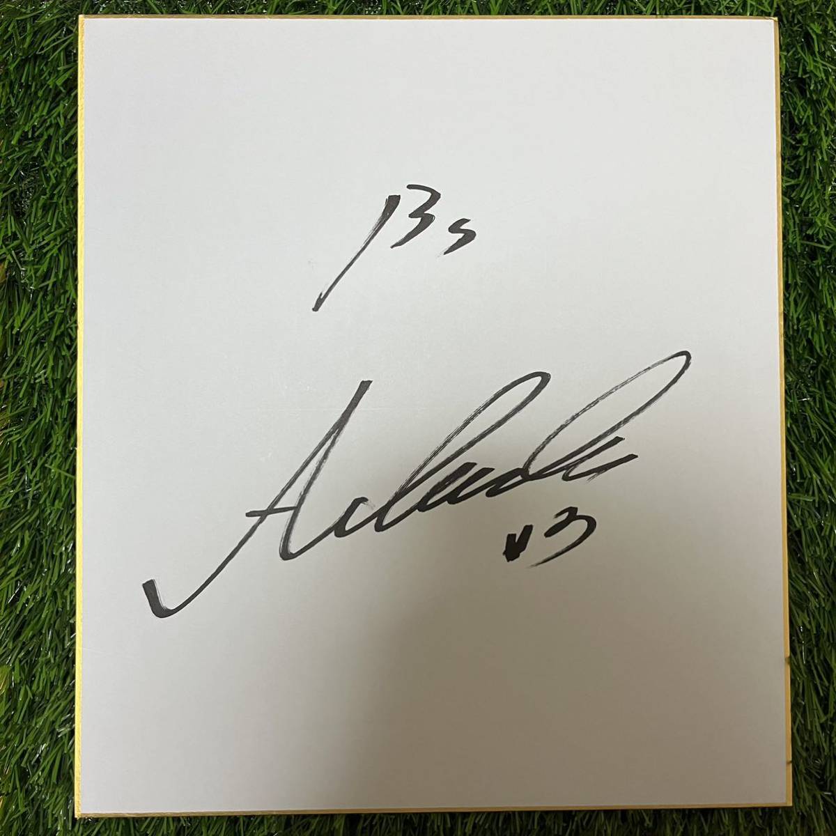 Orix Buffaloes Ryoichi Adachi #3 Autographed colored paper, baseball, Souvenir, Related goods, sign