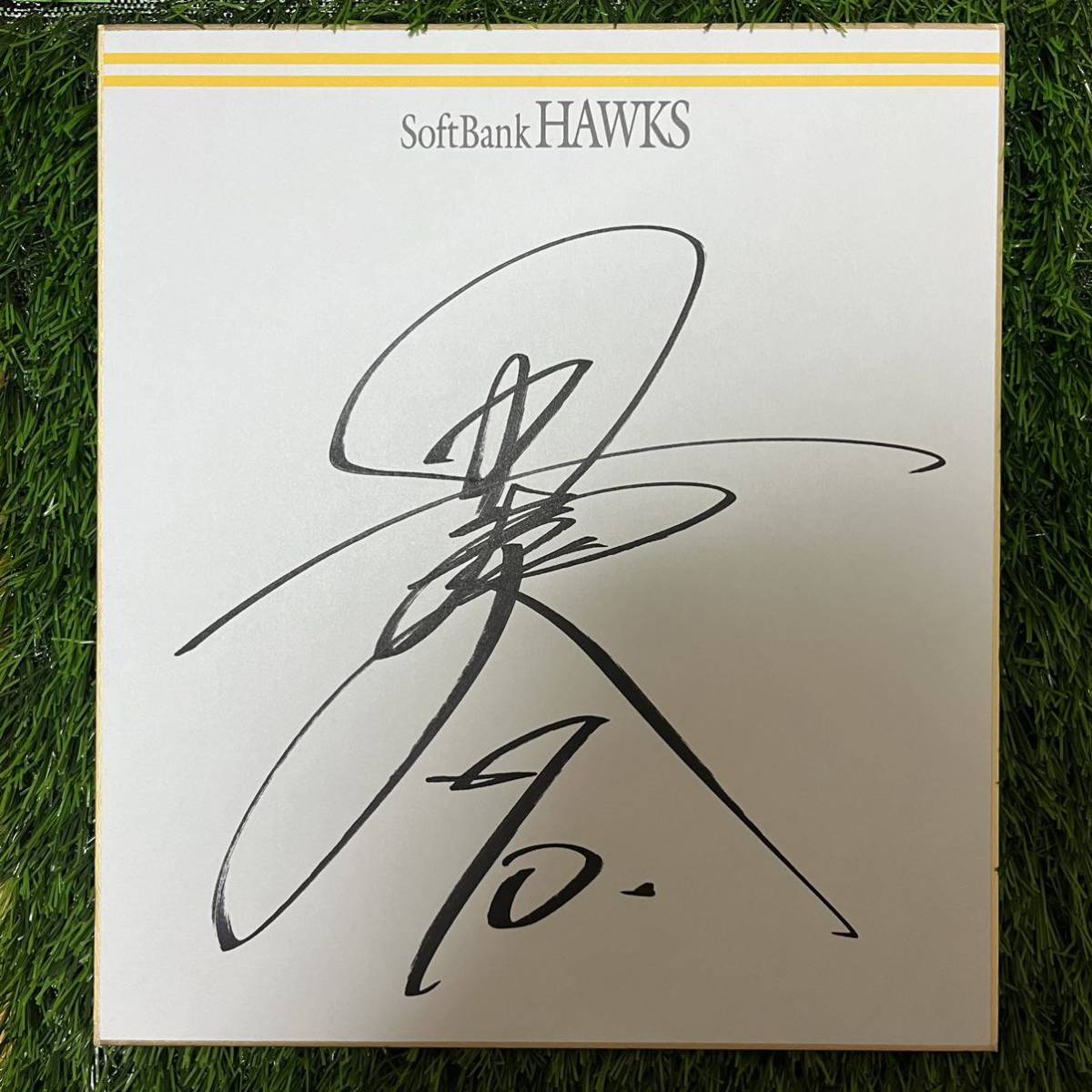 Softbank Hawks Soudai Tagami #70 цветная бумага с автографом, бейсбол, Сувенир, Сопутствующие товары, знак
