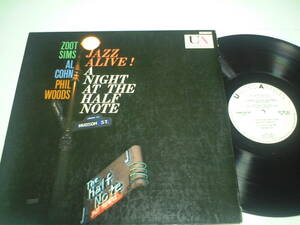 「US,ORIG UA プロモ盤」A NIGHT AT THE HALF NOTE/ZOOT SIMS PHIL WOODS/MONO