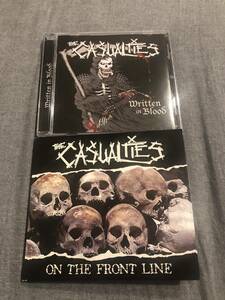 ２枚セット The Casualties / Written In Blood & On The Front Line