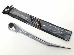 未使用品【TOP】トップ　鳶仕様ステンレスラチェットレンチ(竜也モデル)　SRM-17X21BT　工具【いわき平店】