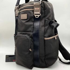 希少◎TUMI トゥミ 22380HKH ALPHA BRAVO LEJEUNE ルジュヌ バックパック ヒッコリー リュックサック レザー 本革 ナイロン ビジネスバッグ