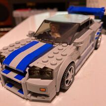 LEGO ワイルドスピード　日産スカイラインGTRとダッジ・チャージャー_画像2