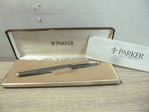 〓1円～PARKER パーカー 万年筆 #75 シズレ スターリングシルバー ペン先14K GOLD USA製 シルバー製 銀製 高級筆記用具 ξ