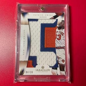 Immaculate Patrick Ewing Jumbo Patch レア
