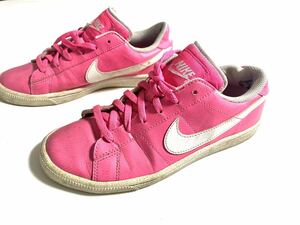 セール 即決1円 NIKE◆ナイキ ローカットスニーカー22.5cm PNK