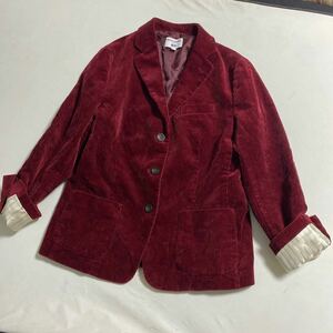 セール 即決1円 【美品】UNIQLO★ユニクロ ines de la fressange イネス コラボ ベルベットジャケット テーラードジャケット Lサイズ