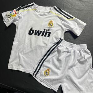 セール 即決1円 bwin ビーウイン レアルマドリード セットアップ 9 RONALDO レプリカユニフォーム 長袖 Tシャツ キッズ L 上下