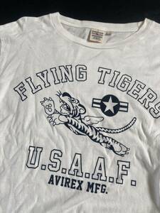 AVIREX(アヴィレックス) タイガー FLYING TIGERS U.S.A.A.F. プリント Lサイズ ロンT