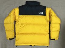 サイズL THE NORTH FACE NUPTSE JAKET ND91841 DOWN JAKET ノースフェイス ヌプシ ダウンジャケット ライトニングイエロー×ブラック_画像2