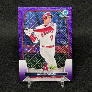 2023 Topps Bowman Chrome MLB 大谷翔平 パープルモジョパラレル 世界250枚限定 エンゼルス 侍ジャパン Prizm メジャー MVP Angels 野球