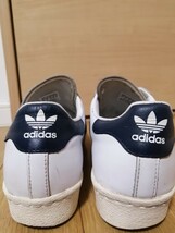 adidas アディダス　スーパースター80S　AC　BB5896　オリジナル　26.5cm　ホワイト×ネイビー　天然皮革_画像3