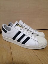 adidas アディダス　スーパースター80S　AC　BB5896　オリジナル　26.5cm　ホワイト×ネイビー　天然皮革_画像1