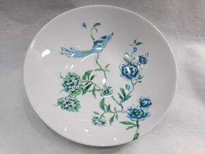 ☆WEDGWOOD JASPER CONRAN ウェッジウッド　ボーンチャイナ　 ブルー 鳥　盛鉢　サラダボウル　洋食器　食器　保管品　箱無し