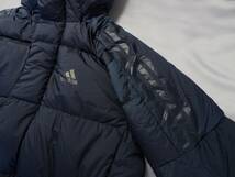 送料710円～◆新品◆定価25300円◆adidas◆アディダス◆LIGHT DOWN COAT◆ライトダウンコート◆LONG着丈115cm◆紺◆S_画像9