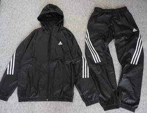 送料520円～◆新品◆定価9889円◆adidas◆アディダス◆裏地メッシュ素材◆ウーブンフードトラックスーツ上下SET◆M