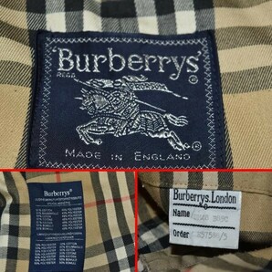 ★美品★バーバリーロンドンBurberrys英国製★ベージュ色、傑作と言われる名門ブランドの腰ベルト付ダブルブレストのトレンチコート48の画像10
