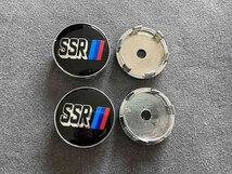 SSR用 ホイールセンターキャップ 外径60mm 4個セット（T323番） ハブキャップ ホイールカバー エンブレムステッカー 送料無料_画像1