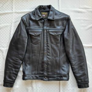 VANSON DJCB 36 美中古 バックドロップ別注 バンソン 革ジャン レザージャケット backdrop Sサイズ