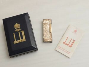 N823M10T　dunhill★ダンヒル★ガスライター★PATENTED★箱付き★雑貨★喫煙グッズ ※現状品