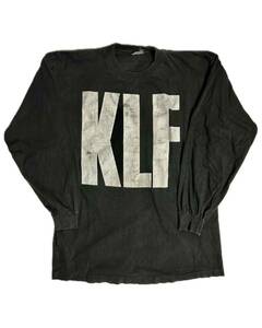 90年代 当時物 KLF 長袖Tシャツ ロングスリーブ 黒 ヴィンテージ THE KLF J.A.MｓVintage L/S TEE ロンT 90s 00s Tシャツ テクノ