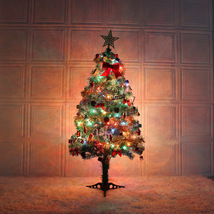 クリスマスツリー 150cm LED付き cristmastree 本体 オーナメントセット 飾りリボン 鈴 星 スノー雪花 おしゃれ 木 フェアリーライト付き_画像7