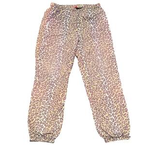 Supreme シュプリーム【warm up pant】2015年春夏 15SS レオパード ウォームアップ パンツ ※難あり Sサイズ