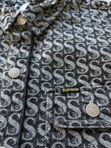 【新品】Supreme シュプリーム【Monogram Denim Shirt】2021年秋冬　21AW モノグラム デニム シャツ ブラックMサイズ