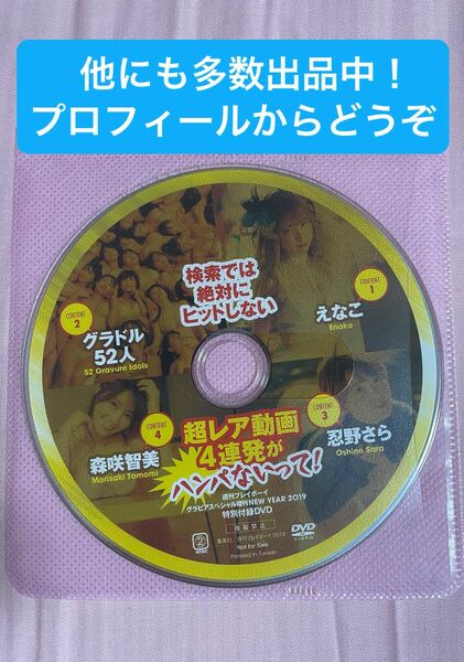 えなこ 忍野さら 森咲智美 グラドル52人 週刊プレイボーイ グラビアスペシャル増刊 NEW YEAR 2019年 付録DVD