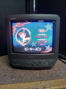 一部割れ有 ソニー トリニトロン KV-10PR1 カラーテレビ ブラウン管 テレビ 10インチ 2003年製 リモコン無 本体のみ (1) 【現状品】