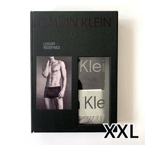 Calvin Klein ボクサーパンツ BLACK XXLサイズ 3枚セット ブラック ダークグレー ライトグレー 送料無料 最短発送 カルバンクライン