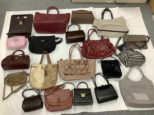 ★まとめ売り★ 20点 ノーブランド バッグ ポーチ ハンドバッグ ショルダーバッグ Kate spade ANYA HINDMARCH PRADA キティー【S80324】