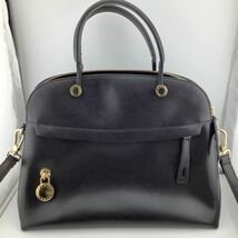 FURLA ハンドバッグ ショルダーバッグ ブラック 袋付き　カバン　袋付き　鞄 【S80337-280】_画像2